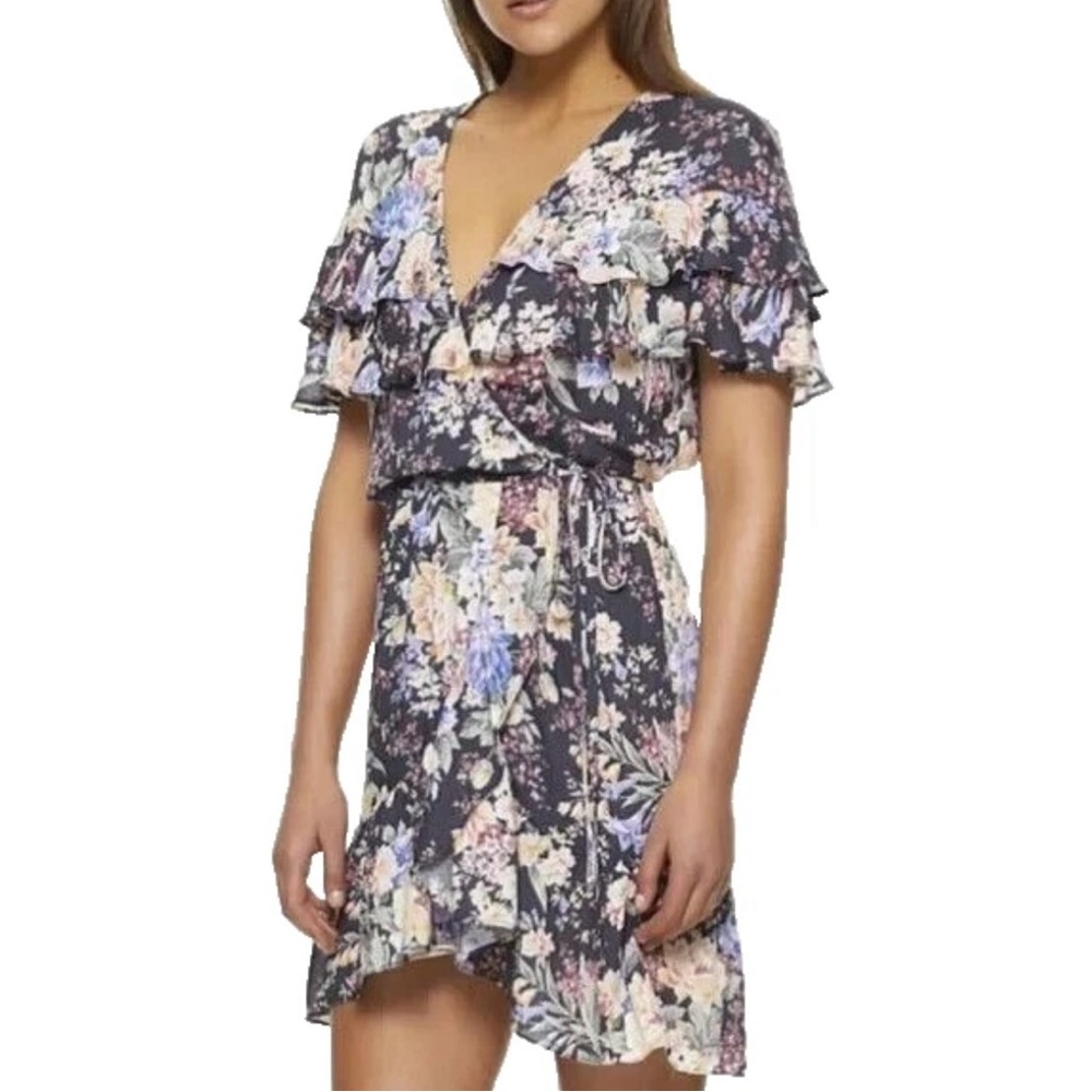 Auguste The Label Dahlia Ruffled Wrap dress